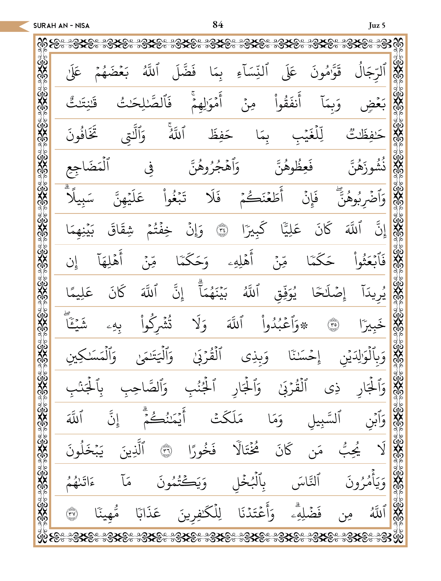 Quran Page 84